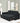 Corduroy Tufted Upholstered Sleeper Sectional Sofa, L - Shaped Modular Convertible Sofa with Reversible Storage Chaise, Pull Out Sleep Couch Bed and Reclining Backrest Perfect for Living Space, BlackMUTUKISPACE