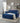 Loveseats Sofa Bed with Pull-out Bed,Adjsutable Back and Two Arm Pocket,Blue (54.5"x33"x31.5")