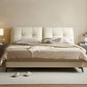 Bed Frame Semi Double Bed Nordic Stylish Width 59" 70.9" Depth 35.4" Beige Dark Gray Cute King Size ysys - n5012 - bedMUTUKISPACE