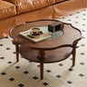 Elegant Brown Glass Coffee Table - Modern Coffee Table for Stylish Living Rooms Hersa - 1631MUTUKISPACE
