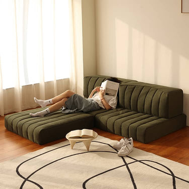 Luxurious Green Goose Down Sofabed - Ultimate Comfort and Style Hersa - 1641MUTUKISPACE