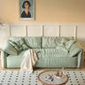Luxurious Green Solid Wood Sofa with Premium Down Filling Hersa - 1642MUTUKISPACE