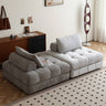 Stylish Dark Grey Sofa - Premium Cotton & Linen Blend for Ultimate Comfort Hersa - 1643MUTUKISPACE