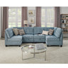 U shape Modular Sectional Sofa,DIY Combination,includes Four Single Chair and Two Corner,Navy ChenilleMUTUKISPACE