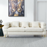 81" · 3-Seater · White