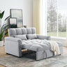 Loveseats Sofa Bed with Pull - out Bed,Adjsutable Back,Light GreyMUTUKISPACE