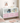 Kids bookcase with Collapsible Fabric Drawers, Children's Book Display, Toy Storage Cabinet Organizer, White/PinkMUTUKISPACE
