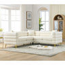 81.5 - Inch Oversized Corner Sofa, L - Shaped Sectional Couch, 5 - Seater Corner Sofas with 3 Cushions for Living Room, Bedroom, Apartment, OfficeMUTUKISPACE