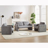 60"Corduroy Fabric Sofa with Two 33" Single Sofa, Modern Sofa with Support Pillow, for Apartment, Office, Living Room & BedroomMUTUKISPACE