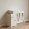 (With Stool) Dresser Table dresser solid table table desk top table dresser compact dresser accessories storage drawer White wood natural without mirrorMUTUKISPACE