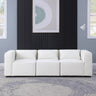 modular sofa BEIGE chenille fabric, simple and grand, the seat and back is very soft. this is also a KNOCK DOWN sofaMUTUKISPACE