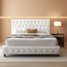 Queen Upholstered Bed Frame With Under Bed DrawersMUTUKISPACE