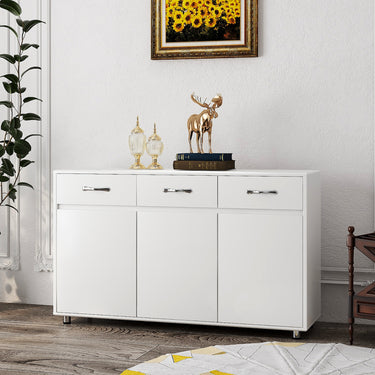 Three Doors Side Table - WhiteMUTUKISPACE