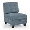 Single Chair for Modular Sectional,Navy(26.5"x31.5"x36")MUTUKISPACE