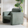 33"Corduroy Fabric Single Sofa, Modern Lounge Chairs Single Sofa with Support Pillow, for Apartment, Office, Living Room & BedroomMUTUKISPACE