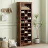 Rustic Shoe Cubby Storage Cabinet – 30 - Cubby Free Standing Shoe Organizer for Hallway or BedroomMUTUKISPACE