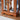 Oak Lighted Glass Curio Cabinet, Wood Frame Display and Wine Storage Cabinet with Bulb Included, for Living Room, Kitchen, or PantryMUTUKISPACE