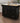 Kitchen Island with Spice Rack, Towel Rack and Extensible Solid Wood Table Top-Black