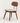 Wood-Back Dining Chair with Upholstered Seat — studio presentation with AI-edited background