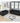 3 - seater + 2 - seater Combination sofa.BLACK VELVETMUTUKISPACE
