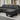 U - Shaped Sofa Coch 4 - Seat Sofa with Chaise Polyester Fabric for Living Room Apartment Office (Dark Grey)MUTUKISPACE