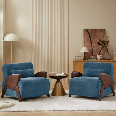 Modern Accent Armchair with Plush Cushioning, Comfortable Armrests, and Stylish Design for Living Room, Bedroom, or OfficeMUTUKISPACE