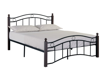 Full Size Metal Bed Frame with Headboard and FootboardMUTUKISPACE
