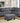 Sectional Sofa Set for Living Room with Right Hand Chaise Lounge and Storage Ottoman (Grey)MUTUKISPACE