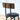 Wood Top Metal Base side table Industrial Bar Table with two chair - Adjustable table base Bistro Whiskey Pub Table,47.44"W x 15.75"D x 35.43"HMUTUKISPACE