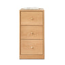 Solid Oak Bedside Table Storage Cabinet for Living Room - Free - Standing Corner Cabinets Storage TableMUTUKISPACE