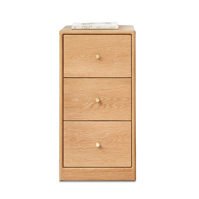 Solid Oak Bedside/Corner Storage Cabinet – Free-Standing for Living Room