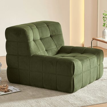 Corduroy Personal Chair Reclining Chair Green Khaki Grey Beige dlo - 016 - chairMUTUKISPACE