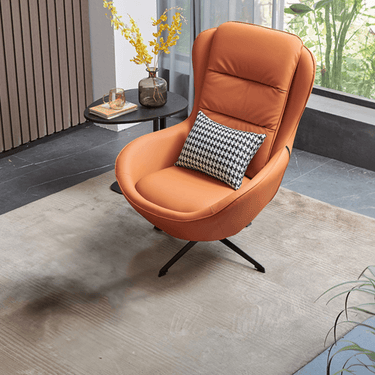 Personal Chair Reclining Chair Microfiber Leather Orange Grey Green Beige Black dlo - 022 - chairMUTUKISPACE