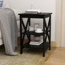 Oxford small side table black - MDF material legsMUTUKISPACE