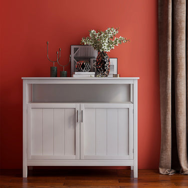 Kitchen storage sideboard and buffet server cabinet - WhiteMUTUKISPACE