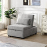 Folding Ottoman Sofa Bed GrayMUTUKISPACE