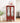 Cherry Lighted Glass Display Cabinet, Curio Wine Cabinet with Adjustable Glass Shelves, 2 Doors and 1 Drawer, Bulb IncludedMUTUKISPACE