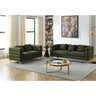 3 - seater + 2 - seater Combination sofa.Green teddyMUTUKISPACE