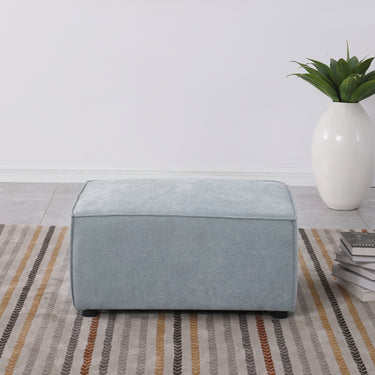 modular sofa Grayish blue chenille fabric, simple and grand, the seat and back is very soft. this is also a KNOCK DOWN sofaMUTUKISPACE