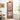 Oak Lighted Corner Glass Display Cabinet, Curio and Wine Cabinet with Adjustable Glass Shelves and Carved Detailing, Light IncludedMUTUKISPACE