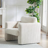 33"Corduroy Fabric Single Sofa, Modern Lounge Chairs Single Sofa with Support Pillow, for Apartment, Office, Living Room & BedroomMUTUKISPACE