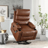 21"seat width,large size Electric Power Lift Recliner Chair Sofa for Elderly, 8 point vibration Massage and lumber heat, Remote Control, Side Pockets and Cup Holders, cozy fabric, overstuffed arm puMUTUKISPACE