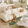 Elegant Beige & Brown Sofa with Pine Wood Frame and Luxurious Faux Leather Upholstery fbby - 1386MUTUKISPACE
