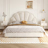 Premium Beige Solid Wood Bed Frame for Ultimate Comfort fbby - 1400MUTUKISPACE