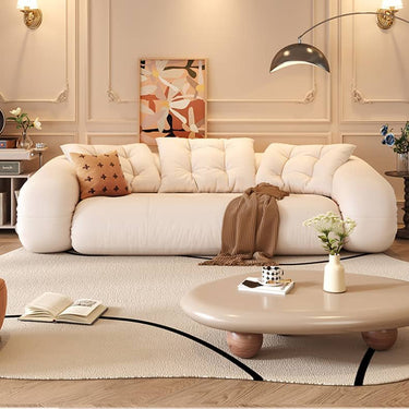 Stylish Cotton Beige Figure Sofabed – Perfect Blend of Comfort and Elegance fbby - 1402MUTUKISPACE