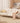 Elegant Beige Cotton Sofa with Pine Wood Frame and Stainless Steel Accents fbby - 1403MUTUKISPACE