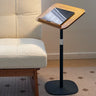 Elegant Natural Black Rubber Wood Side Table for Modern Living Rooms fcp - 1279MUTUKISPACE