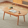 Elegant Coffee Table in Rich Natural Cherry Wood Finish fcp - 1316MUTUKISPACE