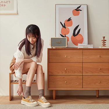 Sleek Cabinet in Rich Natural Cherry Wood - Perfect for Any Home Decor! fcp - 1317MUTUKISPACE
