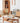 Elegant Natural Cherry Wood and Rattan Coffee Table - Handcrafted Accent Furniture fcp - 1320MUTUKISPACE